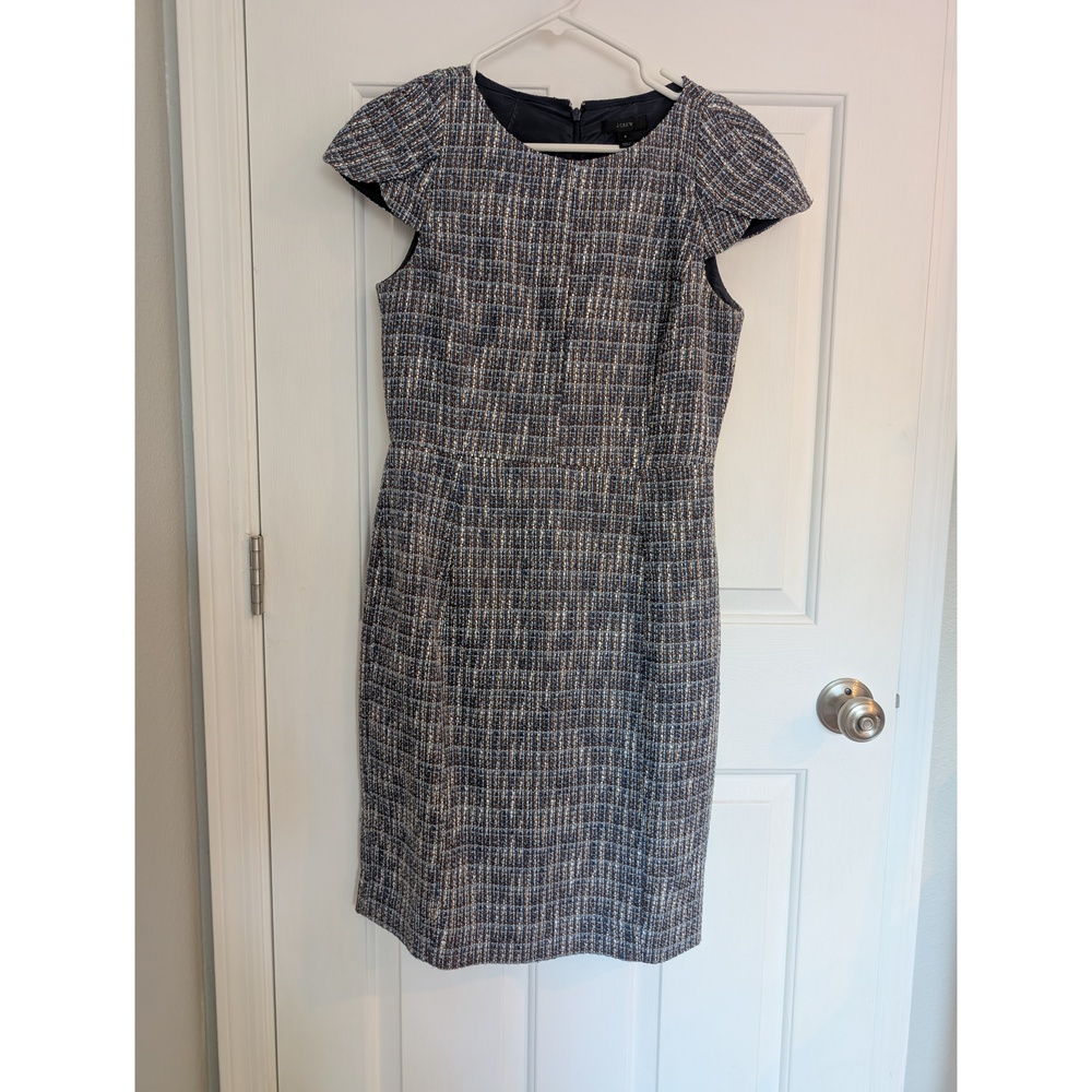 J. Crew capsleeve tweed suiting dress